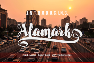 Alamark: A Bold Script Font That Elevates Handmade Product Design