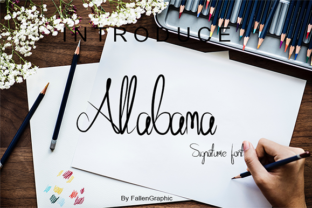 Allabama Font: Elegant Script for Handmade Products