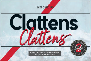Clattens Duo Font: Bold Campaign Typography