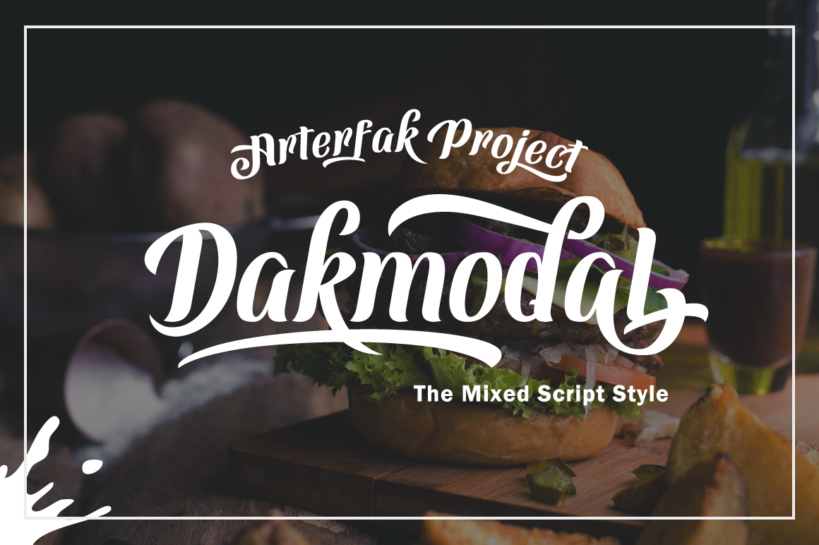 Dakmodal Font: A Brush-Lettered Typeface for Modern Brand Design