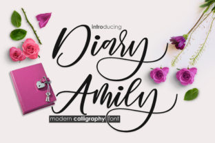 Diary Amily Font: Elegant Script for Handmade Labels