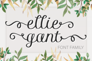 Ellie Gant Family Font for Handmade Labels