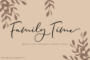 Family Time Font: Elegant Script for Digital Campaigns