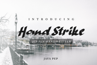 Hand Strike Font: Bold Handwritten Type for Makers