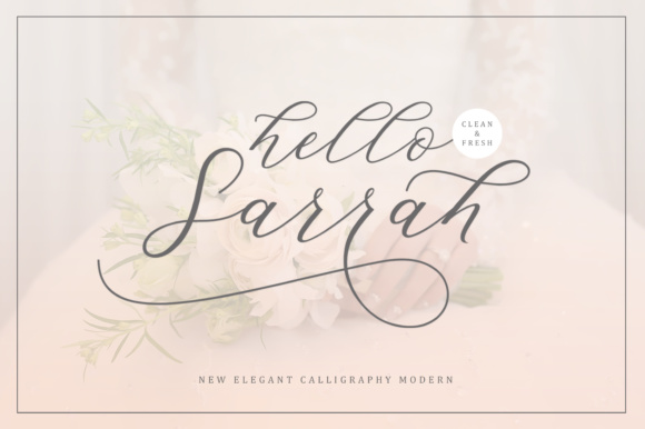 Hello Sarrah: A Feminine Font for Elegant Editorial Design