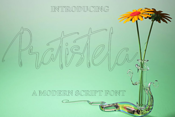 Pratistela Font: Elegant Script for Handmade Labels